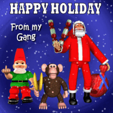 3D Animated Image of Characters Celebrating the Holiday Season