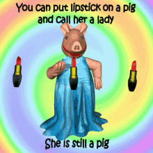 3D Pig GIF: The Combination of Fashion and Humor