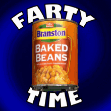 Branston Baked Beans Farty Time Party Time Funny Animation Gif