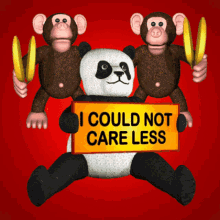 Cartoon Panda and Monkey Funny Expression Pack GIFs