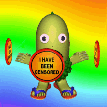 Censored Cartoon Character GIF