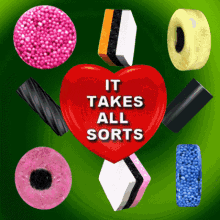 Colorful candy rotation 3D GIF