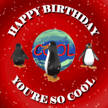 Cool Penguin Birthday Greeting