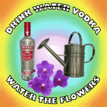 Drink More Water Drink Vodka 3D GIF