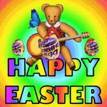 Easter Teddy Bear Happy Easter GIF