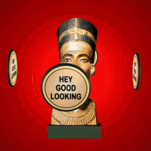 Egyptian Queen with Flying Discs GIF