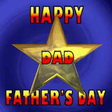 Father's Day, Star, Animation, Love, Gift, Celebration, Family, Emotion, Happiness, Joy, Greetings, Message, 3D GIF