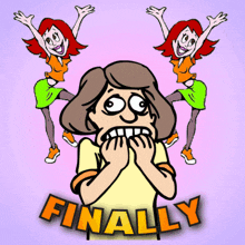 Finally At Last Gif, Surprised Face Gif, Cartoon Character Gif