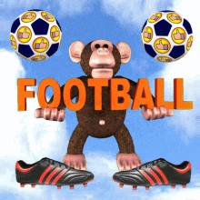 Football Monkey Gif, Free Gifs, 3D GIF