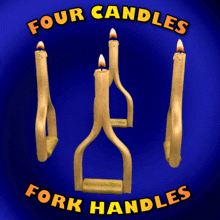 Four Candles Fork Handles Gif - Free 3D GIFs