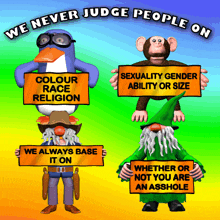 Funny Animals and People Holding Signs GIF