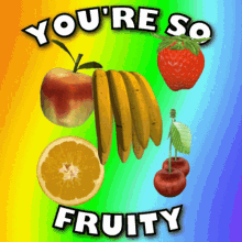 GIF Animation of Fruity Text