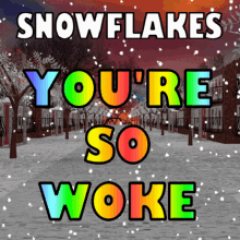 GIF Animation of Snowflakes You're So Woke
