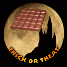 Halloween Chocolate Castle Moon GIF