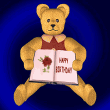 Happy Birthday Book Gif, Free Gifs, 3D GIF