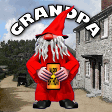 Happy Birthday Grandpa GIF, Free Gifs, 3D GIF