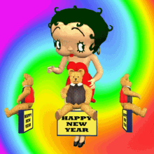 Happy New Year Boopy New Year Gif, Free Gifs, 3D GIF