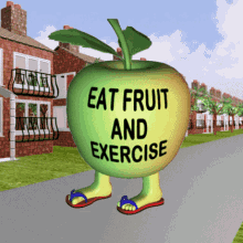 Healthy eating and exercise stay healthy free gifs