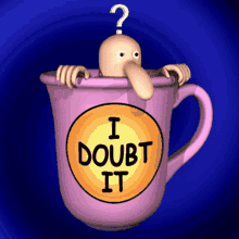 I Doubt It - 3D Animated Doubtful Expression GIF