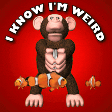 I know I'm weird 3D animation emoticon pack