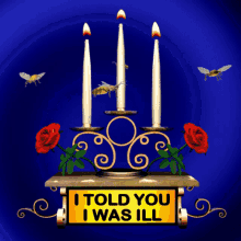 I Told You I Was Ill - Playful 3D Candlestick Animation GIF