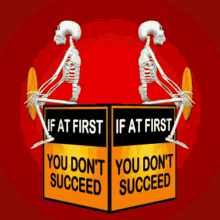 Inspirational GIF: Keep Trying and You'll Succeed