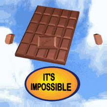 IT'S IMPOSSIBLE Chocolate Bar GIF