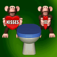 Kisses on a Toilet: A Whimsical Animation