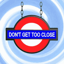 London Underground Sign Rotation in 3D GIF