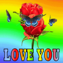 Love You Red Rose Red Roses Gif, Free Gifs, 3D GIF