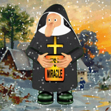 Miracle Nun Christmas Miracle GIF