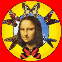 Mona Lisa with Butterflies