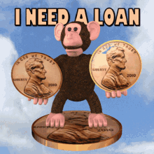 Monkey with coins