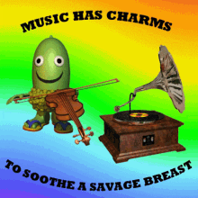 Music Has Charms to Soothe a Savage Breast GIF