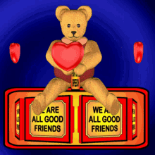 No hate speech all good friends 3D GIF