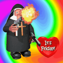 Nun Shooter Celebrates Friday