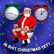 Santa Claus Shitting on Christmas GIF