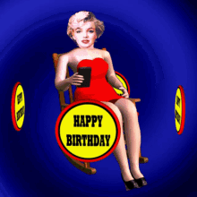 Sexy Birthday Wishes, Happy Birthday Sexy, Marilyn Monroe, Free Gifs, 3D GIF