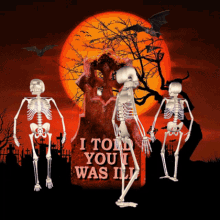 Skeleton in the Cemetery GIF, Sick Skeleton GIF, 3D GIF