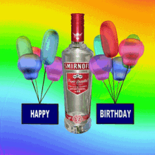 Smirnoff Happy Birthday, Birthday Drink Gif