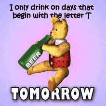 Tomorrow the Bear Drank Beer GIF
