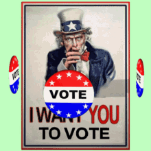 Uncle Sam Encourages You to Vote