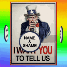 Uncle Sam Wants You to Name and Shame Publicly Name GIF