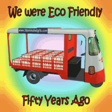 Vintage Tricycle Transporting Goods GIF