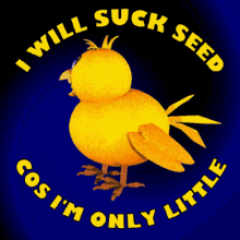 Yellow Chick with Success Message Gif